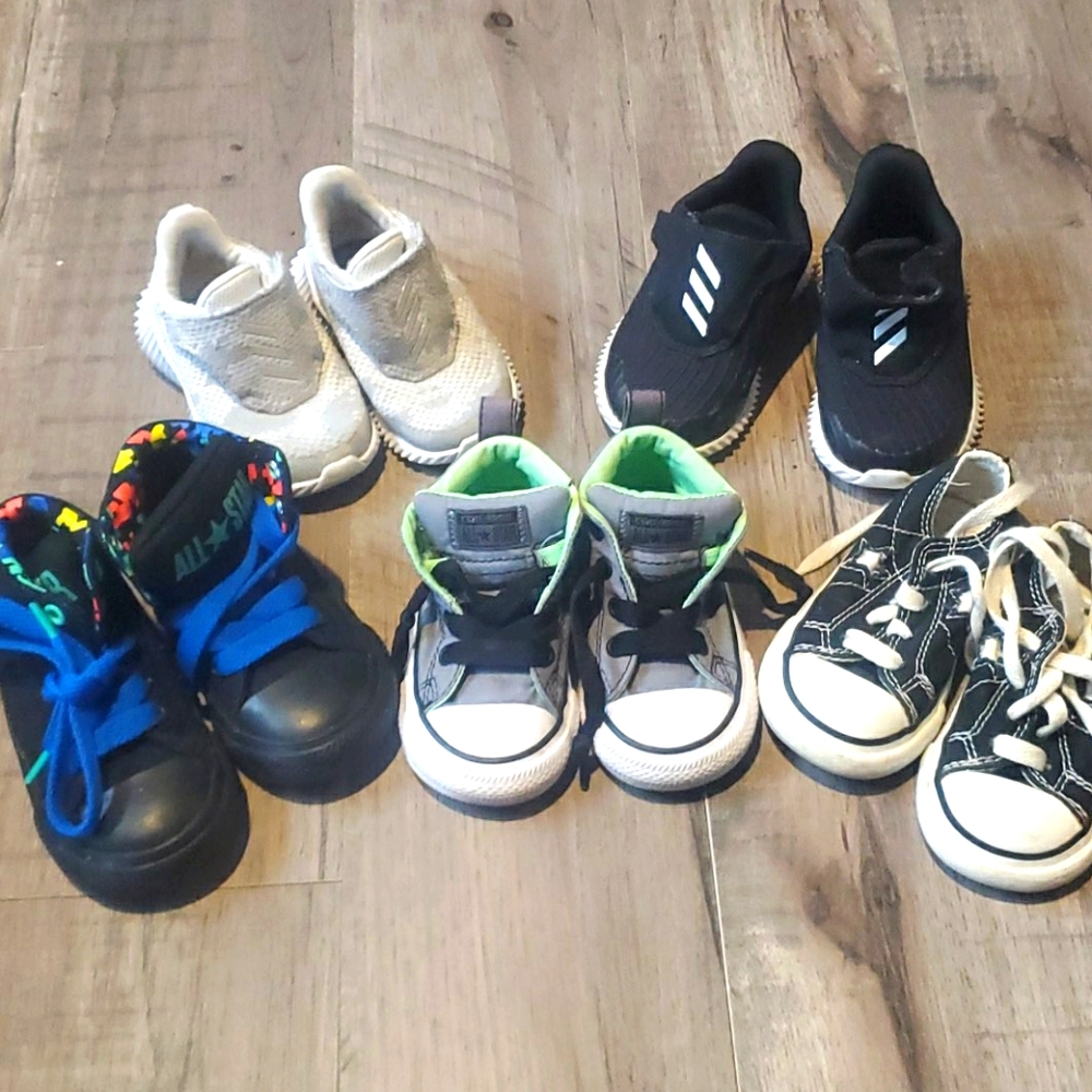 Converse and Adidas lot for toddler